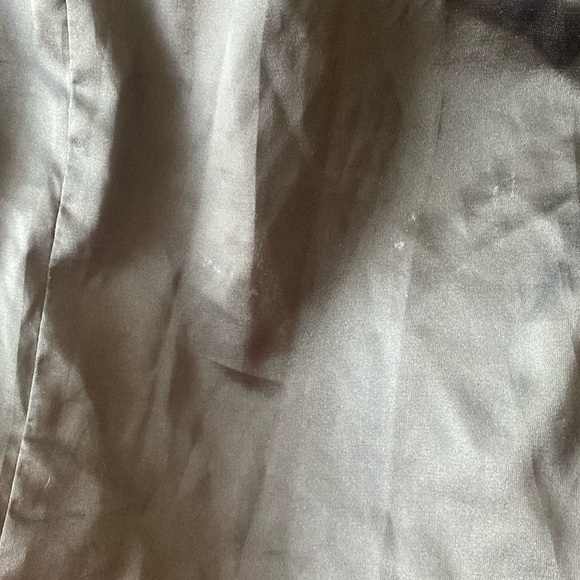 Fashion Nova Black Silk Like Button Down Shirt Size Large - Picture 3 of 4